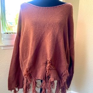 Mittoshop fringe boho sweater